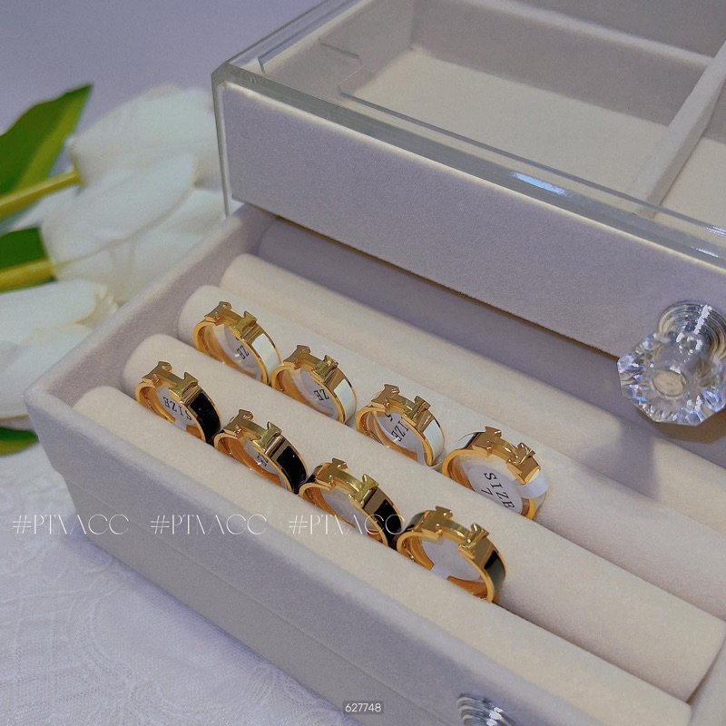 Nhẫn Titan chữ H bản mảnh