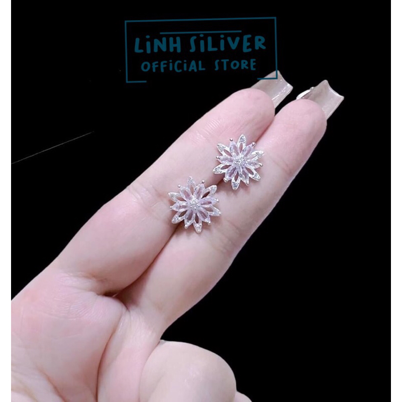 Bông nụ hình ghết xinh xắn- khuyên nữ bạc 925