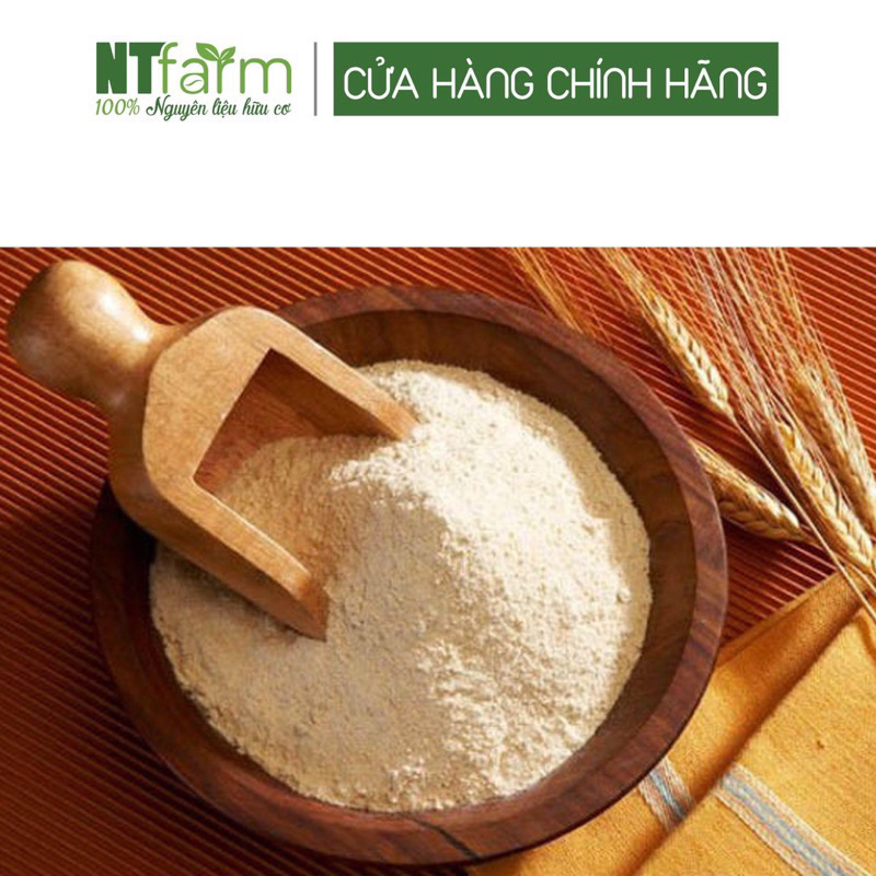 Bột Cám Gạo đắp mặt NTFARM Nguyên Chất Hữu Cơ 100gr