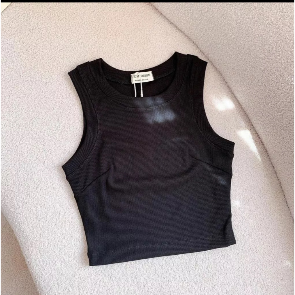 Áo Croptop Kiểu Dáng Áo Ba Lỗ Chất Thun Borip Dày Dặn Thoáng Mát Thích Hợp Mặc Hè | BigBuy360 - bigbuy360.vn