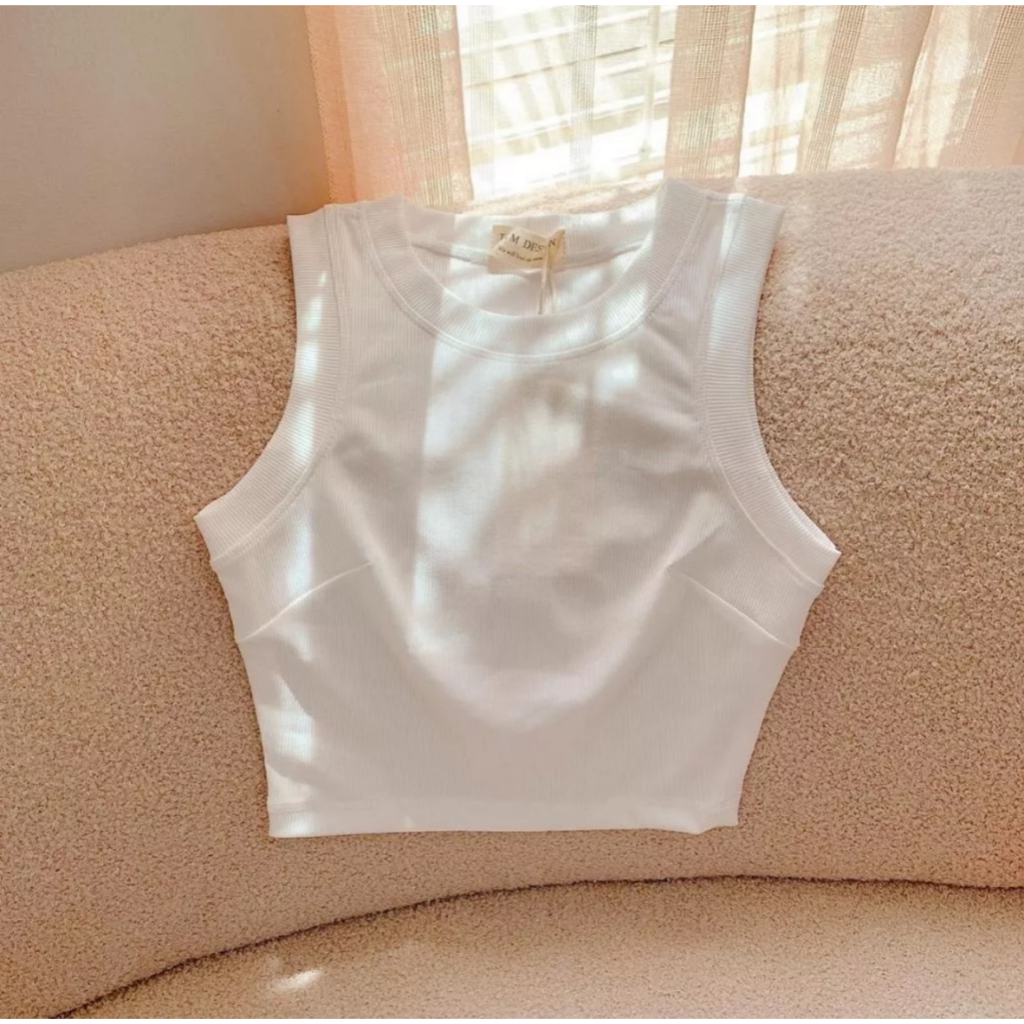 Áo Croptop Kiểu Dáng Áo Ba Lỗ Chất Thun Borip Dày Dặn Thoáng Mát Thích Hợp Mặc Hè | BigBuy360 - bigbuy360.vn