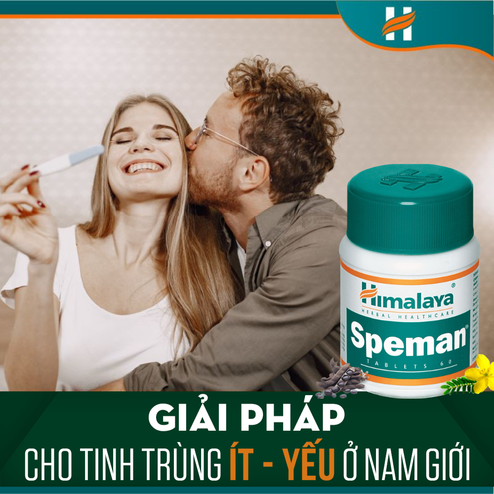Himalaya Speman hộp 60v date 3/2026 cải thiện chứng năng sinh lý nam giới