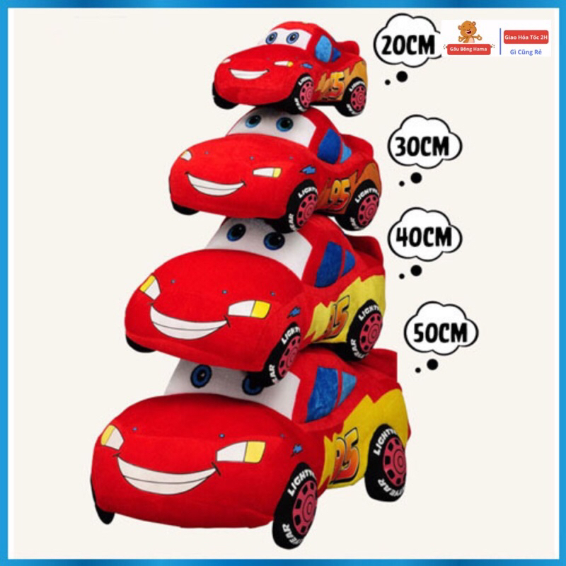 Gấu bông ô tô Mc Queen size 30cm