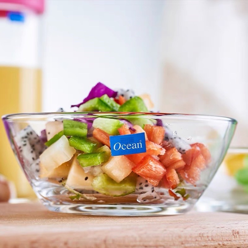 tô thủy tinh trộn salad size đại thái Lan