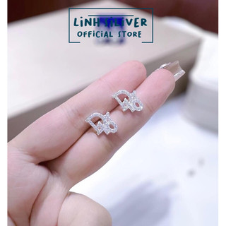 Bông tai Diorrr xinh xắn tinh xảo- Khuyên tai bạc nữ