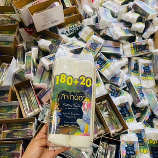 [HỎA TỐC] BÔNG TẨY TRANG MIHOO HÀN QUỐC ( CHÍNH HÃNG ) 200 Pads