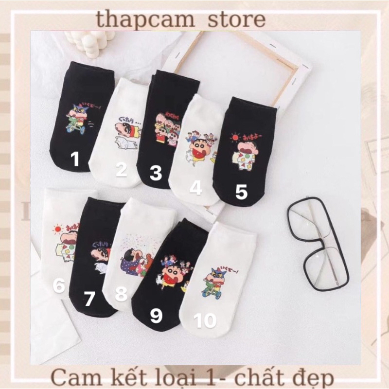 Tất Cổ Ngắn Shin Cậu Bé Bút Chì