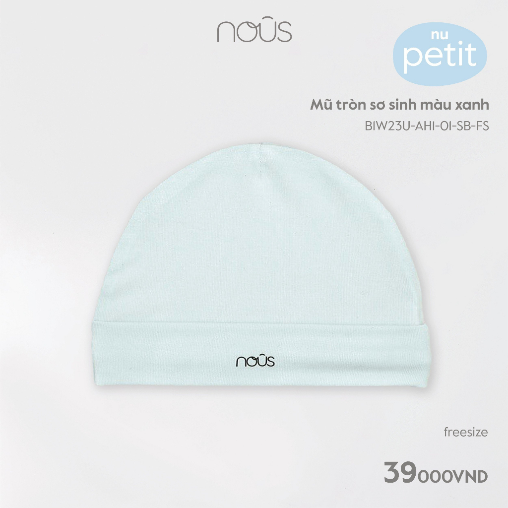 Phụ kiện sơ sinh Nous,  bao tay, bao chân, mũ cho bé sơ sinh
