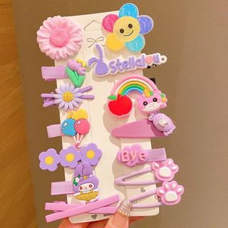sét 14 kẹp tóc gấu dâu dễ thương