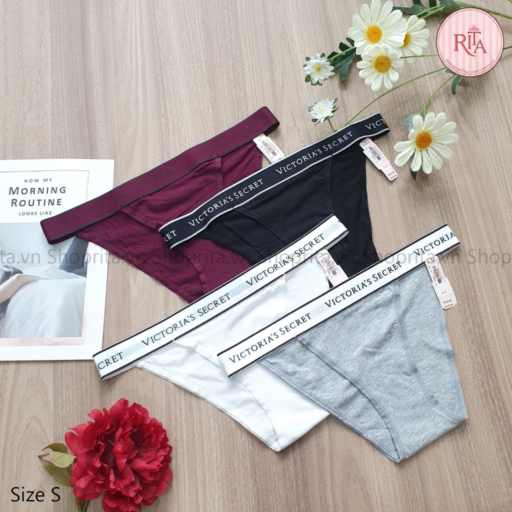 (SIZE S 91-96 CM) (Cơ bản Nguyên Mông Vic) Quần lót Victoria Secret chính hãng, săn sale giá rẻ