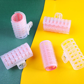 Lô cuốn tóc mái tự dính có kẹp gắp - kẹp lô phồng tóc, lô uốn tóc 6.3*3cm