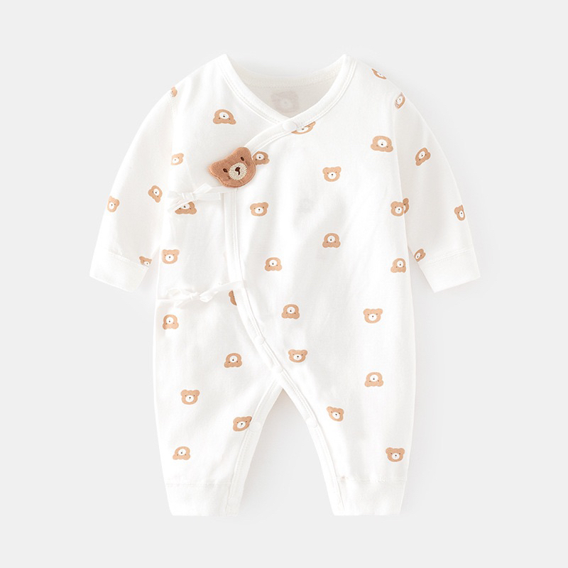 Body dài tay cho bé sơ sinh 100% Cotton hữu cơ tự nhiên cao cấp mềm mại an toàn cho da bé.