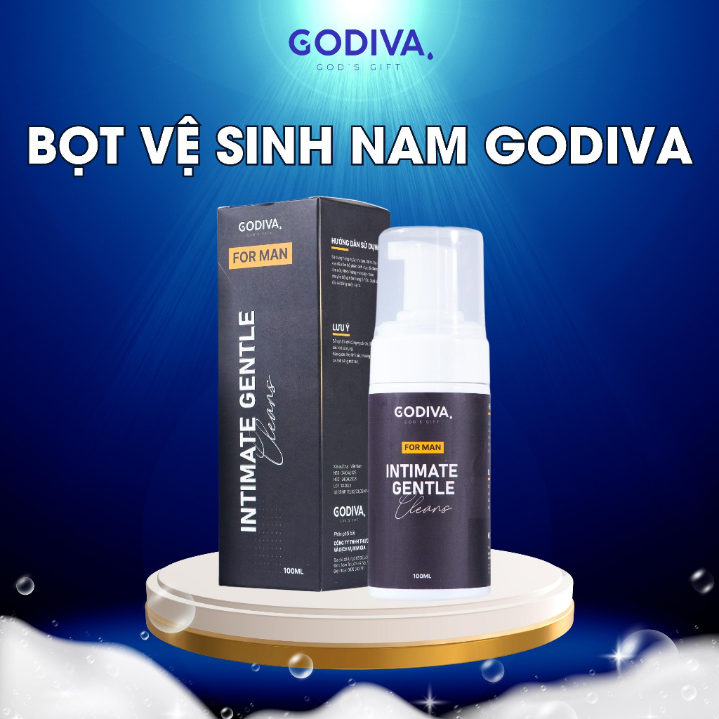 Bọt vệ sinh nam Godiva cao cấp 100ml, dung dịch vệ sinh tạo bọt dành cho nam