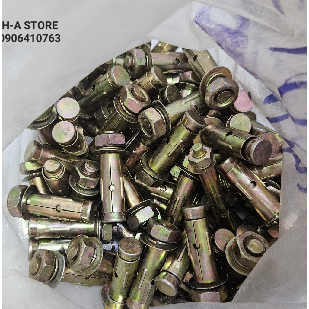 Tắc kê sắt 8 x 60mm / 10 x 80mm bịch 100 con