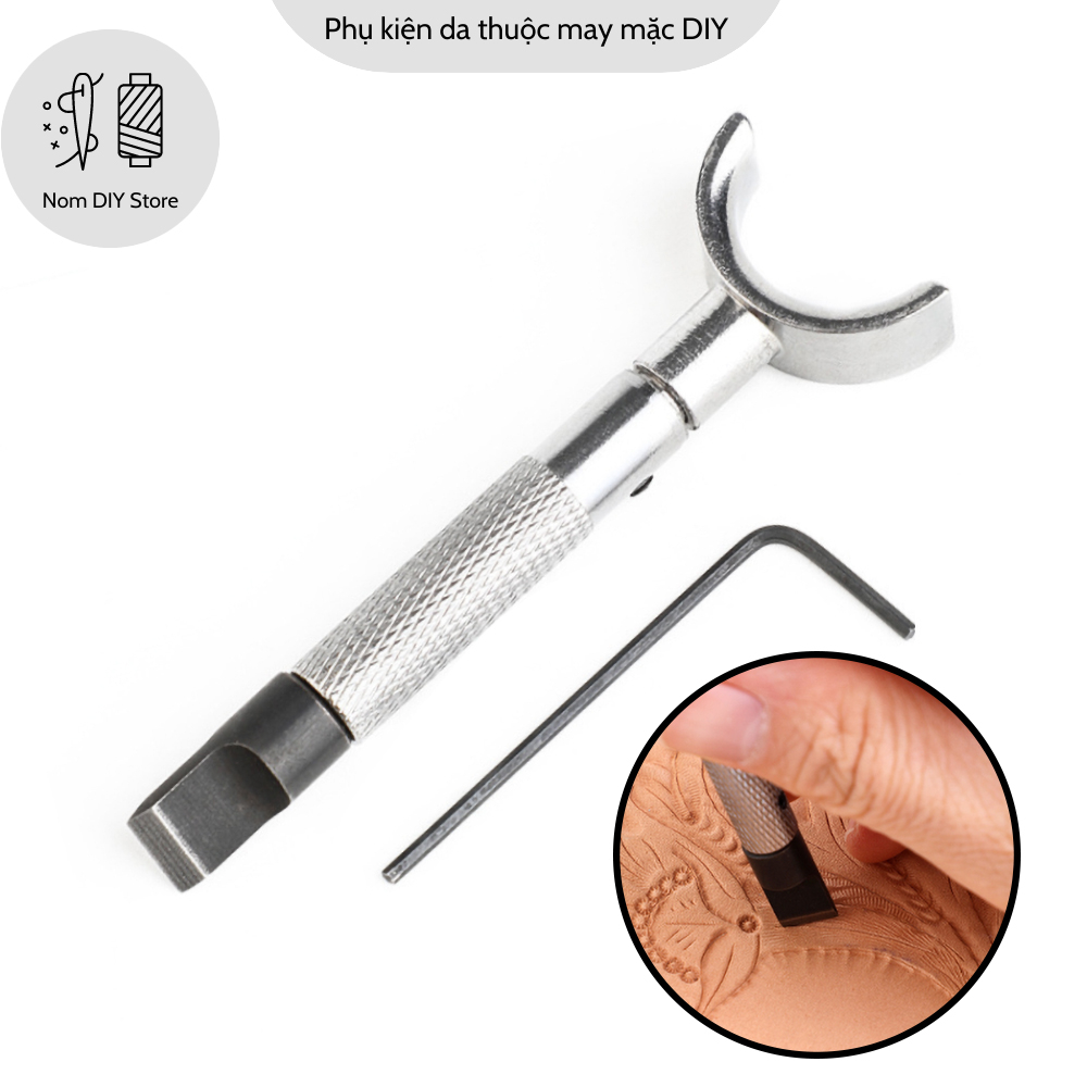 Tool Dao Chạm Khắc Tạo Hình Hoa Văn Kiểu Cách Trên Da Dụng Cụ Đồ Nghề Làm Da Túi Ví Dây Đồng Hồ Thủ Công Handmade DIY