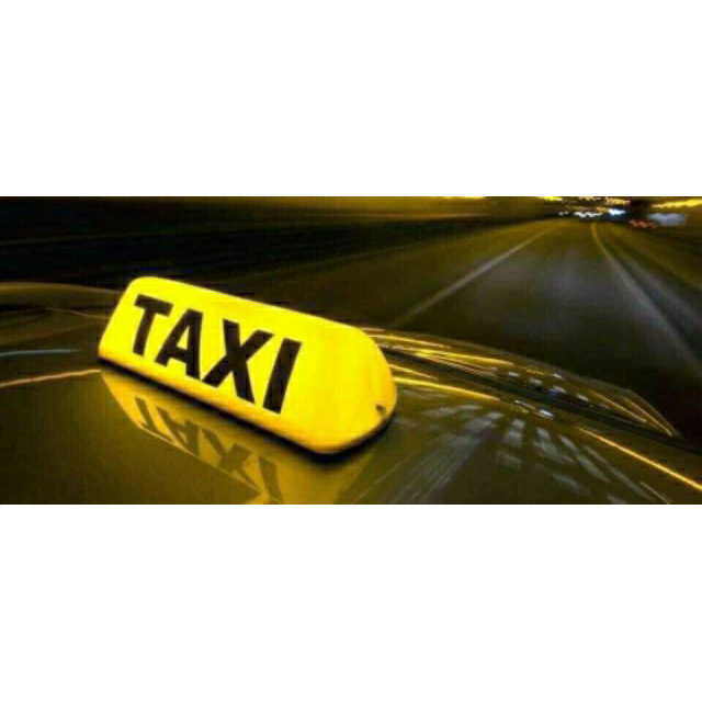 Mào TAXI đế nam châm 2 màu vàng và trắng