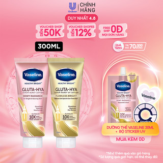 Sữa Dưỡng Thể Vaseline Healthy Bright Gluta-Hya - 330ml.