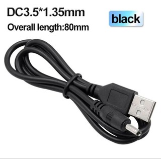 Dây cáp sạc 3.5 chân tròn lõi đồng xịn - dùng cho đèn đeo đầu, đài, các thiết bị điện tử...