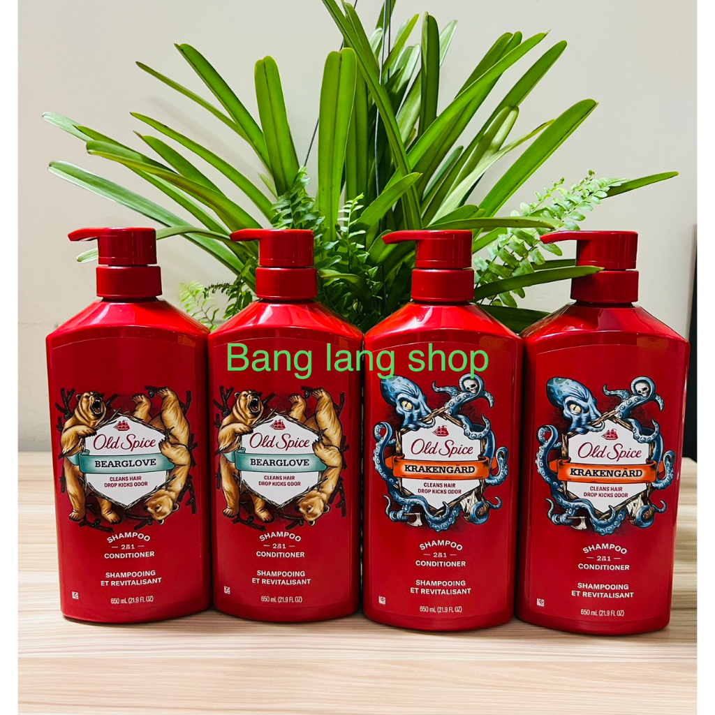 Dầu gội và xả cho nam Old Spice 2 in 1 - 946ml (Mỹ)