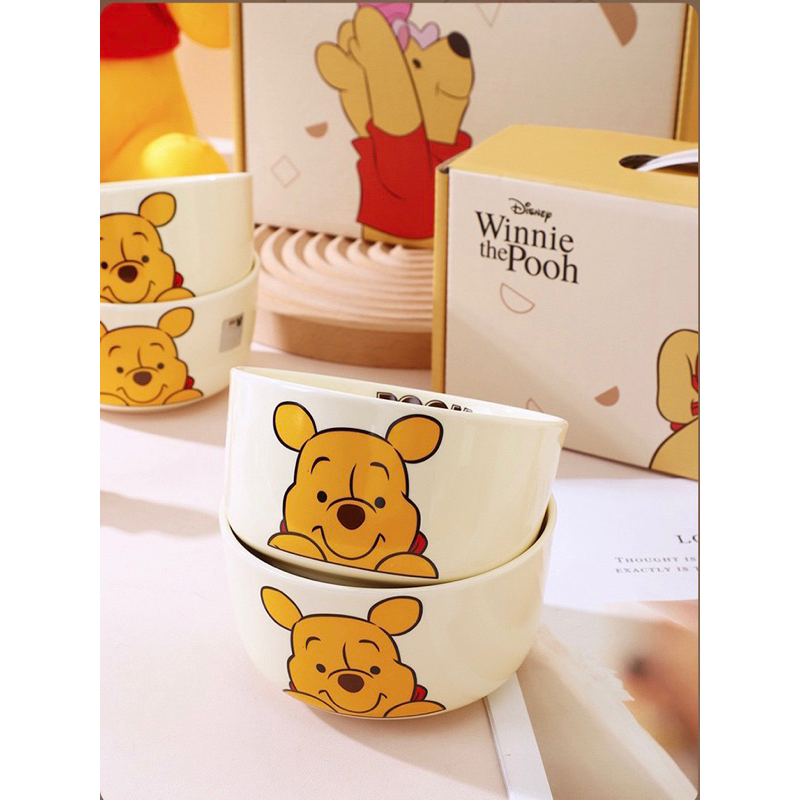 Chén Sứ Gấu POOH _ Set gồm 2 chén cùng hộp quà cao cấp