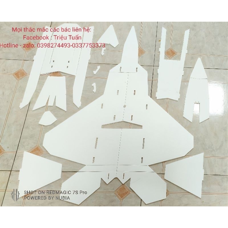 Bộ vỏ kit f22 Mùa Hè sải 60cm - 72 cm