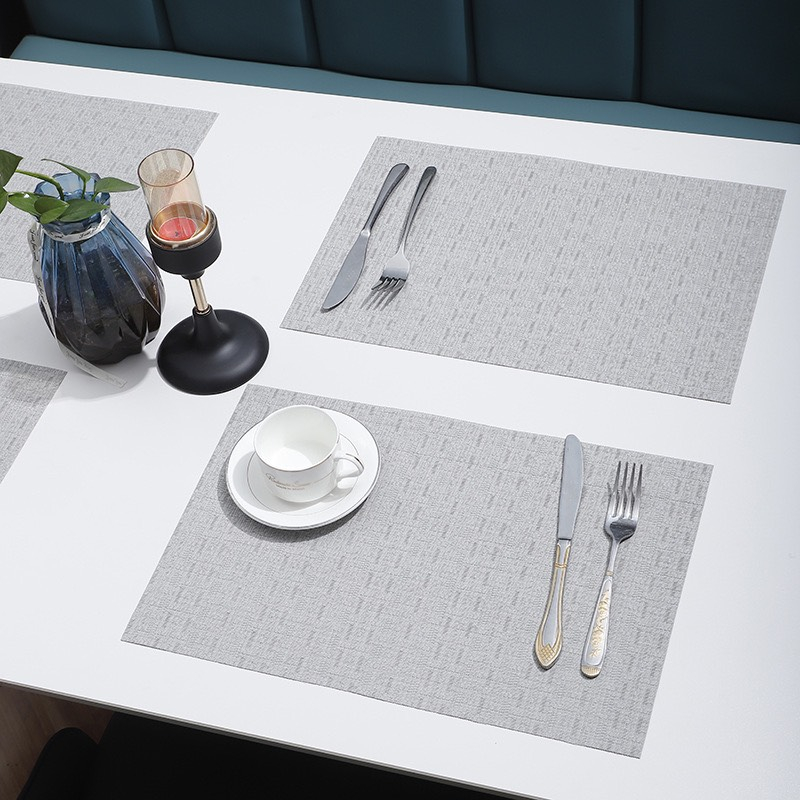 Tấm Lót Bàn Ăn Placemat Cao Cấp Nhiều Mẫu Mã Màu Sắc, Nhựa PVC Chống Trượt, Chống Nhăn