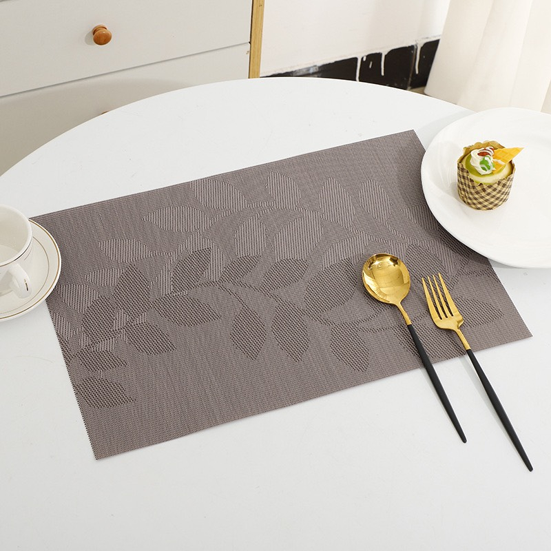 Tấm Lót Bàn Ăn Placemat Cao Cấp Nhiều Mẫu Mã Màu Sắc, Nhựa PVC Chống Trượt, Chống Nhăn