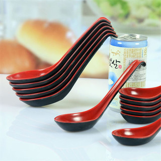 Muỗng (Vá) Cơm Đỏ Đen nhựa Melamine