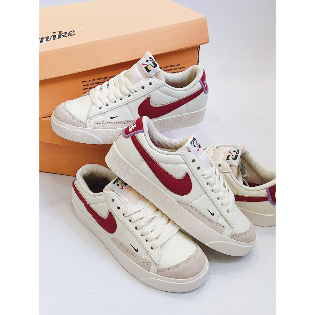 Giày Sneaker Blazer Low 77 Fitness Red bản cao cấp, Giày thể thao nữ chất lượng Full box