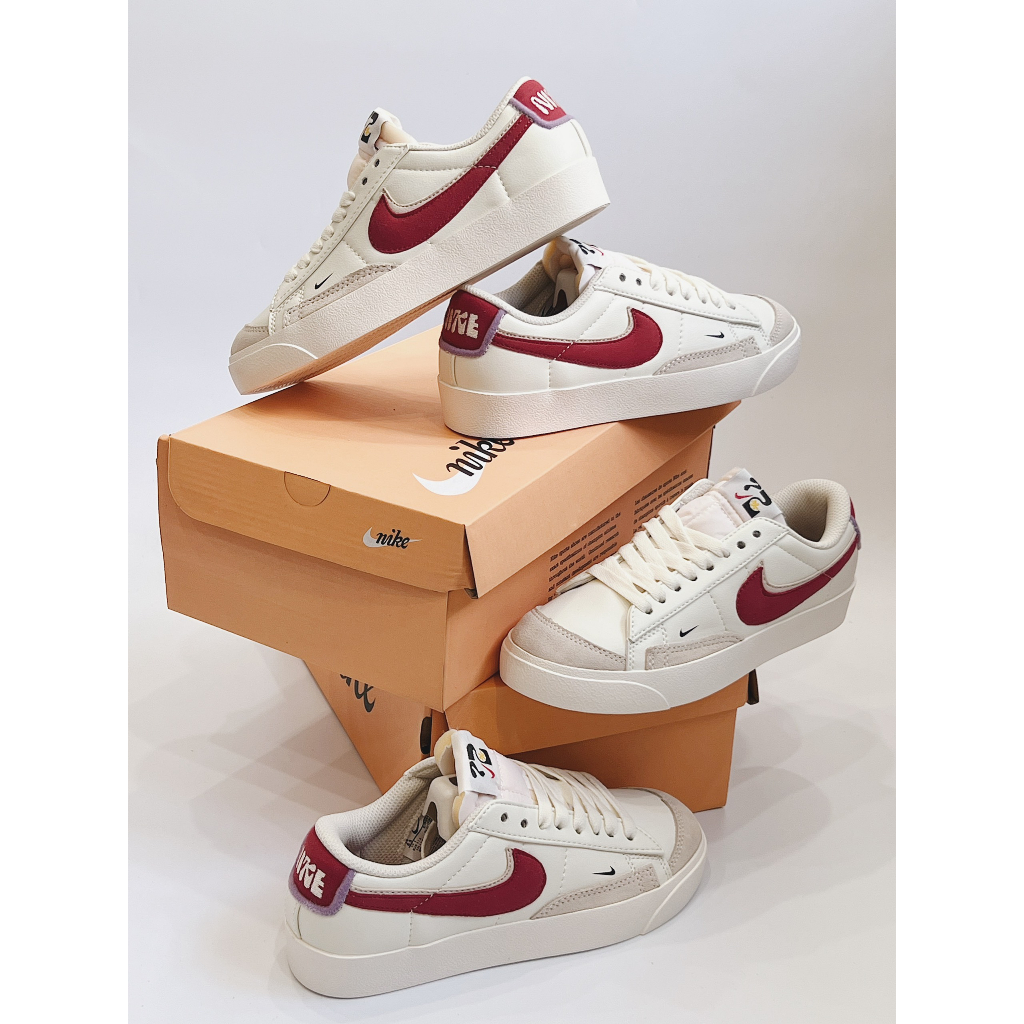 Giày Sneaker Blazer Low 77 Fitness Red bản cao cấp, Giày thể thao nữ chất lượng Full box