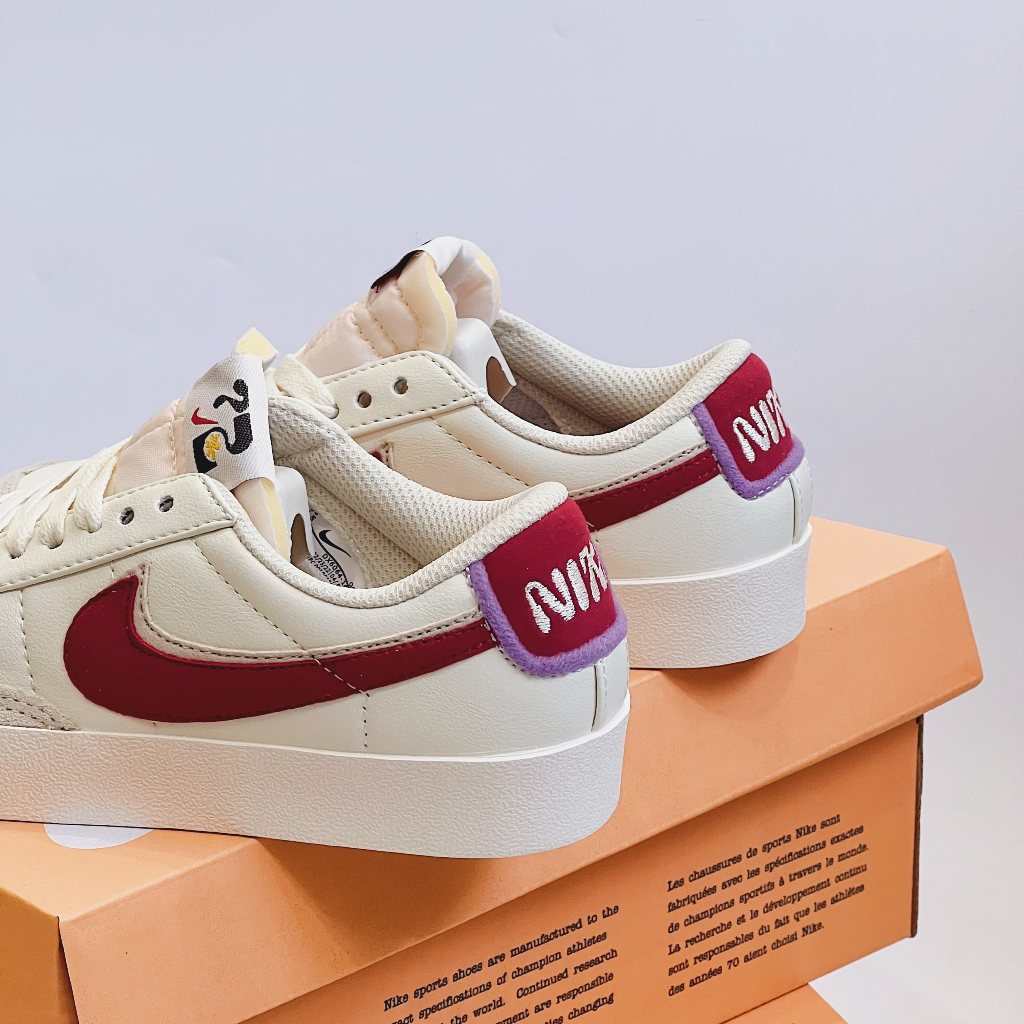 Giày Sneaker Blazer Low 77 Fitness Red bản cao cấp, Giày thể thao nữ chất lượng Full box