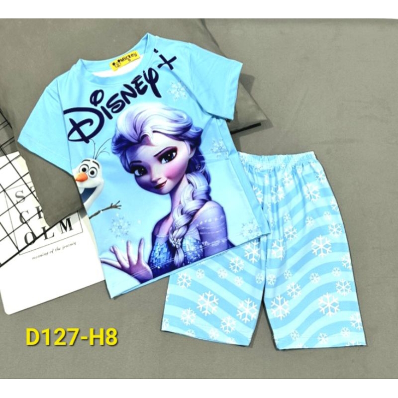 MÃ D127 BỘ LỬNG BÉ GÁI THUN LẠNH 3D SIZE 20-40KG