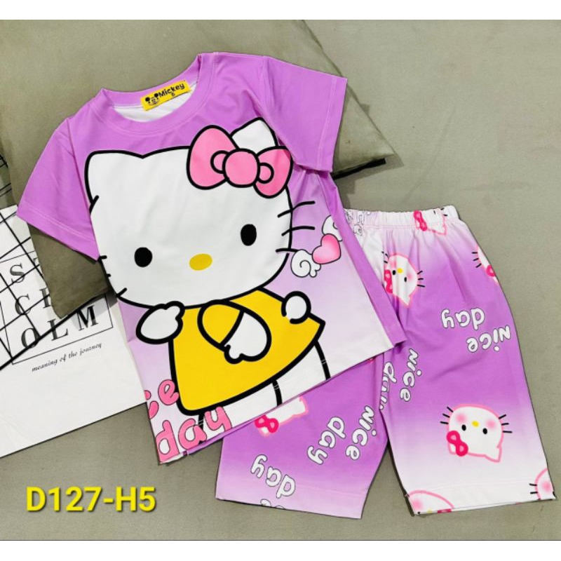 MÃ D127 BỘ LỬNG BÉ GÁI THUN LẠNH 3D SIZE 20-40KG