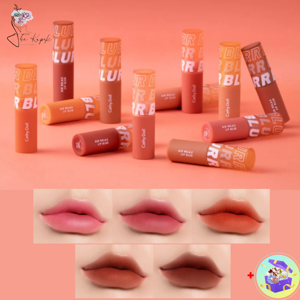 Son Kem Lì, Mịn Môi, Lâu Trôi Cathy Doll Air Relax Lip Blur 3.5g