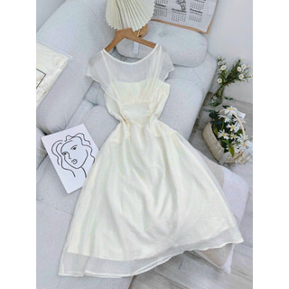 ĐẦM MIDI LỆCH VAI