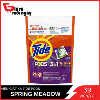 Viên giặt xả Tide Pods 3in1 Spring Meadow 39 viên/túi