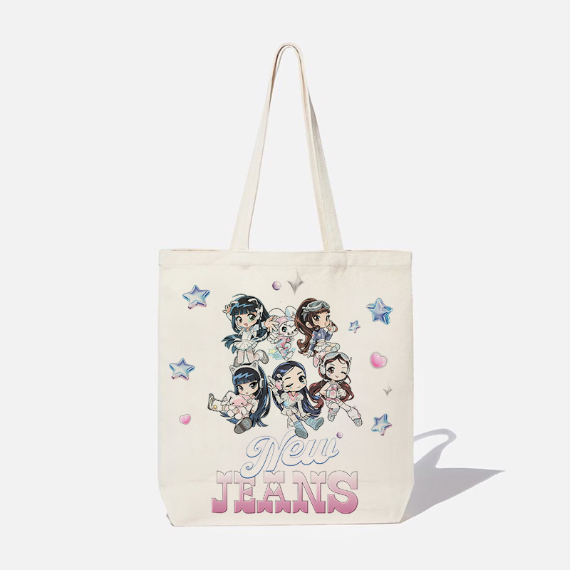 Túi Vải Canvas Hàn Quốc in Hình Newjeans K-Pop