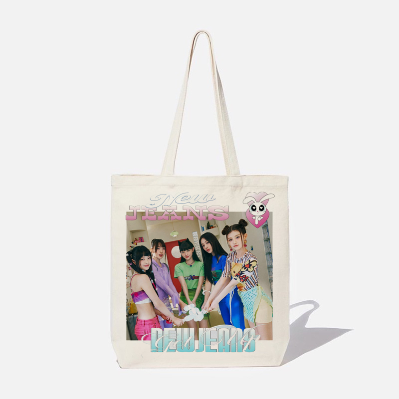 Túi Vải Canvas Hàn Quốc in Hình Newjeans K-Pop