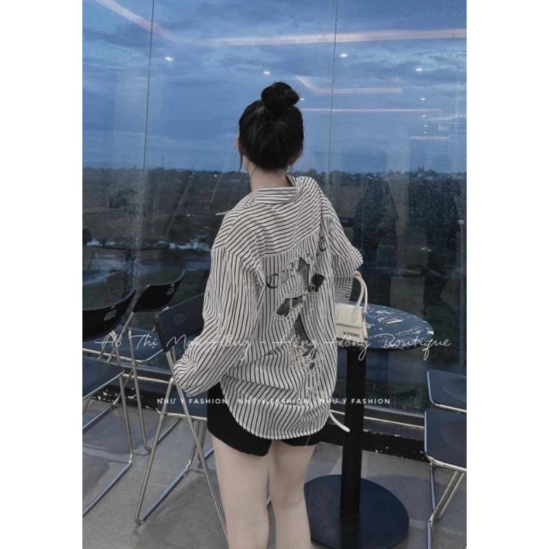 Áo sơmi kẻ chữ thập hàng QCL1