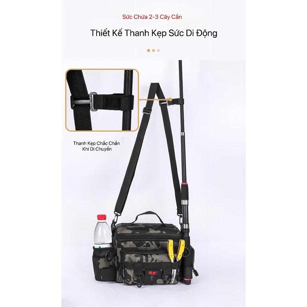 Túi Lure Leo Fishing Mẫu Mới  To Đẹp Tiên Nghi - Cao Cấp