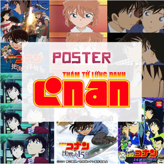 Tấm poster áp phích conan - thám tử lừng danh poster dán tường