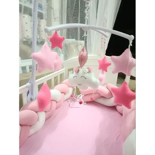 Bộ treo nôi phát nhạc babycrid, kích thích thị giác cho bé