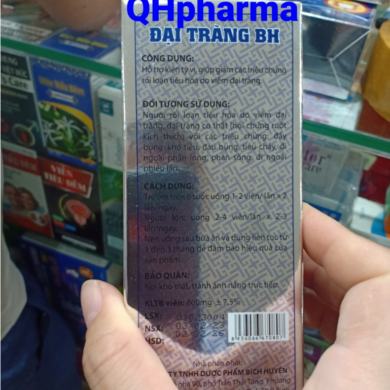 Viên uống ĐẠI TRÀNG BH hộp 60 viên giúp ổn định tiêu hóa