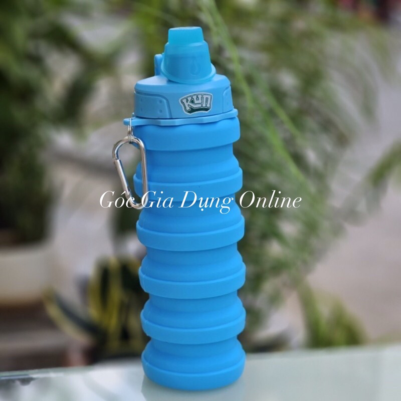 BÌNH NƯỚC BIẾN HÌNH, BÌNH NƯỚC GẤP GỌN KUN. SHOP CÒN MÀU XANH