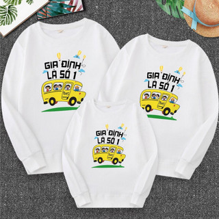 áo sweater nỉ bông gia đình là số 1- đồ gia đình thu đông- áo thu đông gia đình giá si