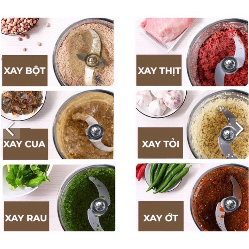 ❣️Đã TEST Máy_ Loại 1😊Máy xay thịt Chính Hãng đa năngINOX4 lưỡi,250W,SIÊU BỀN💋