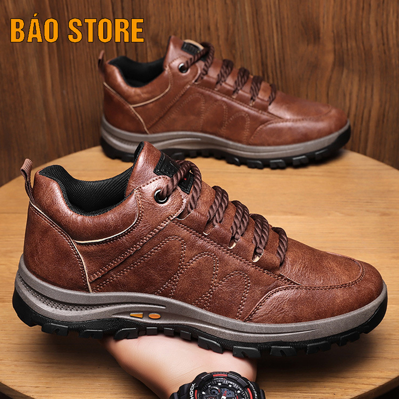 Giày nam chất liệu da phong cách khoẻ mạnh M07,M07