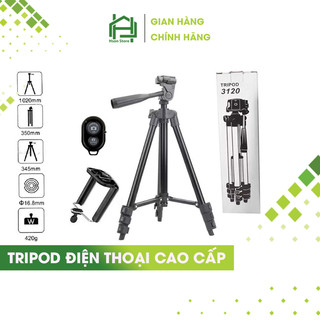 Gậy chụp ảnh 3 chân TRIPOD CAO CẤP, giá đỡ quay phim, chụp ảnh, livestream tự sướng HSON