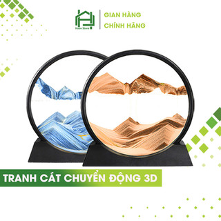 Tranh cát chuyển động 3D, tranh cát chảy nghệ thuật HSON trang trí để bàn decor làm việc làm quà tặng cao cấp