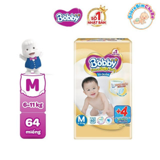 Bỉm tã quần cao cấp Bobby extra soft dry M60+4/L52+2/XL46+6/XXL42+4